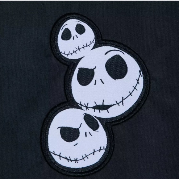 Jack Skellington Pieced Fleece Jacket for Adults - Picture 2 of 7